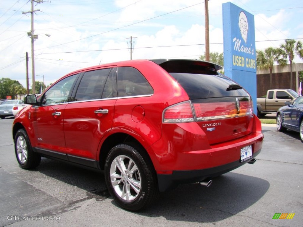 2010 MKX FWD - Red Candy Metallic / Medium Light Stone photo #6