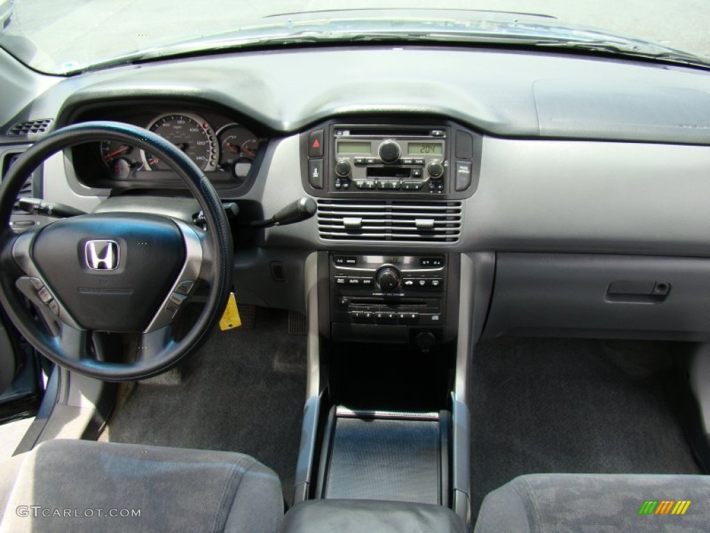 2005 Honda Pilot EX 4WD Gray Dashboard Photo #66054193