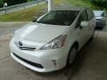 Blizzard White Pearl - Prius v Three Hybrid Photo No. 4