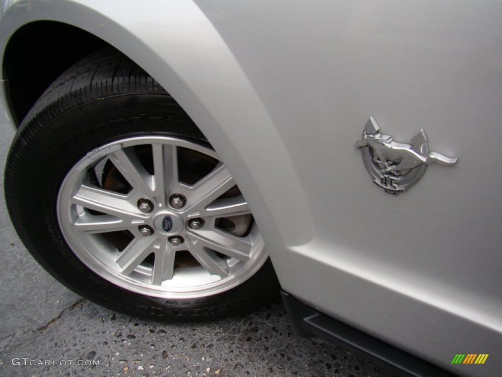 2009 Mustang V6 Coupe - Brilliant Silver Metallic / Dark Charcoal photo #28