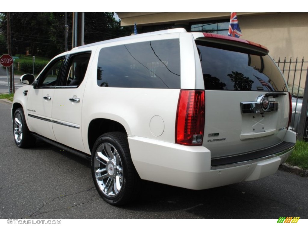 2010 Escalade ESV Platinum AWD - White Diamond / Cocoa/Light Linen photo #4