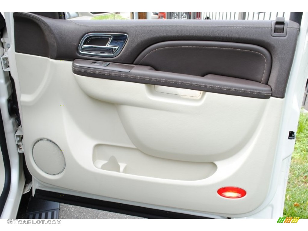 2010 Cadillac Escalade ESV Platinum AWD Cocoa/Light Linen Door Panel Photo #66055844