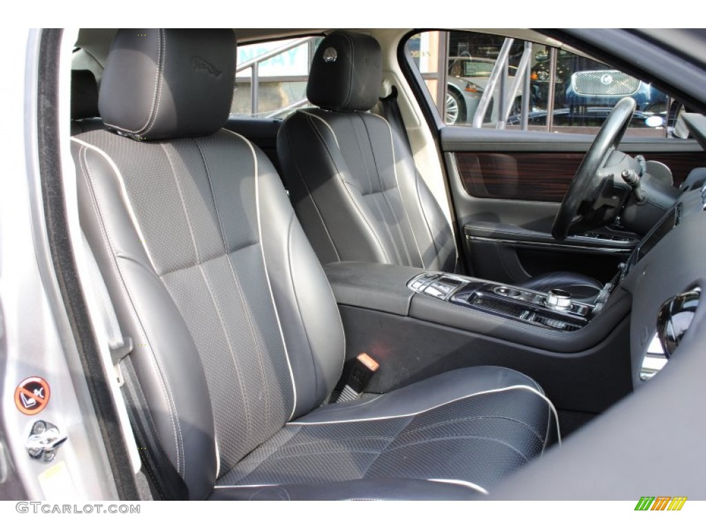 Jet Black/Ivory Interior 2011 Jaguar XJ XJL Photo #66056339