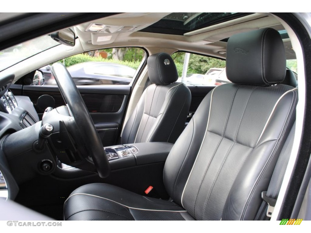 Jet Black/Ivory Interior 2011 Jaguar XJ XJL Photo #66056423