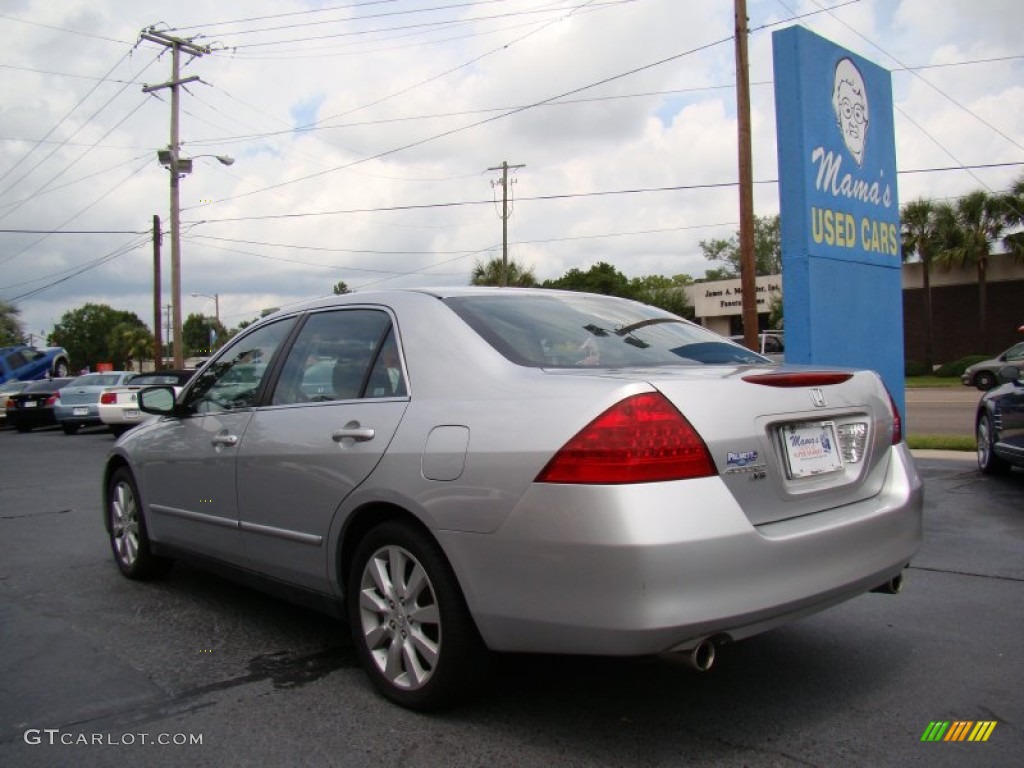 2006 Accord LX V6 Sedan - Alabaster Silver Metallic / Black photo #6