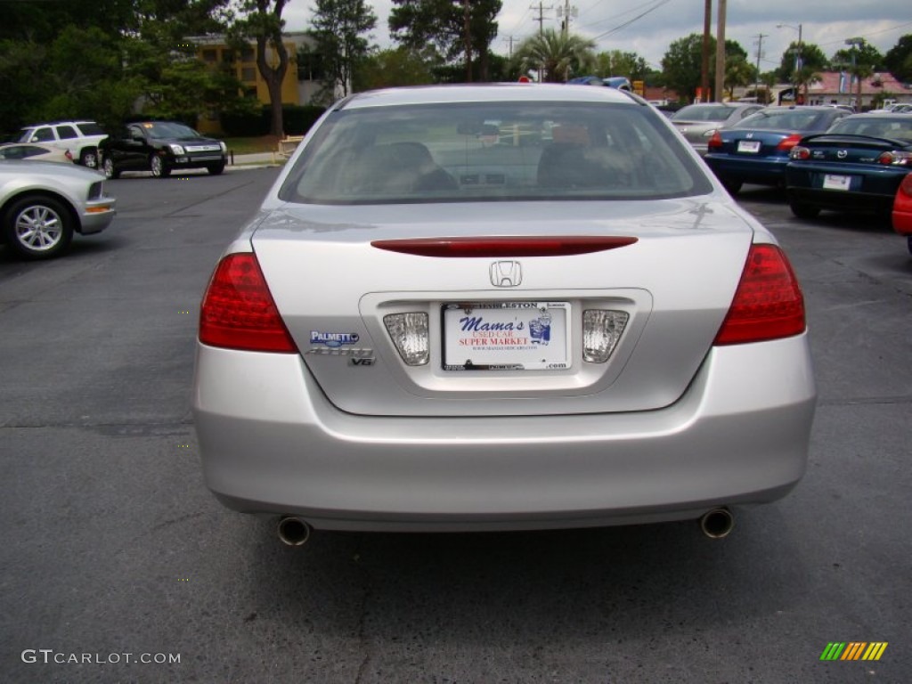 2006 Accord LX V6 Sedan - Alabaster Silver Metallic / Black photo #7
