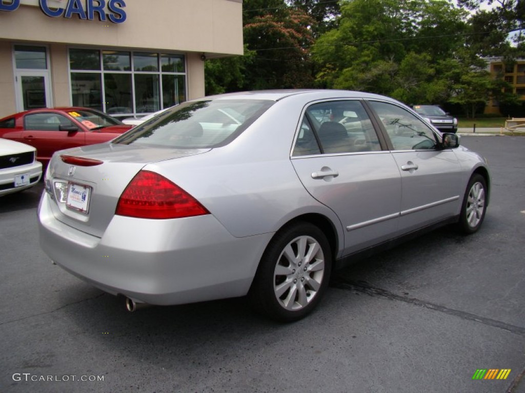 2006 Accord LX V6 Sedan - Alabaster Silver Metallic / Black photo #8