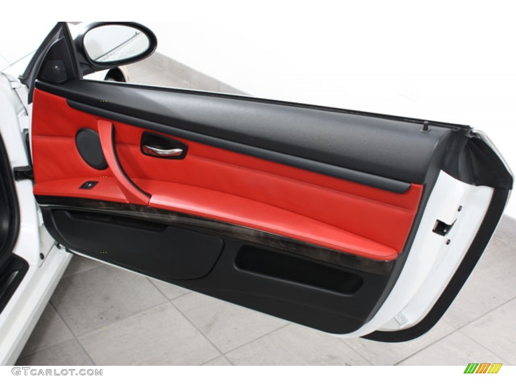 2008 3 Series 328i Convertible - Alpine White / Coral Red/Black photo #13