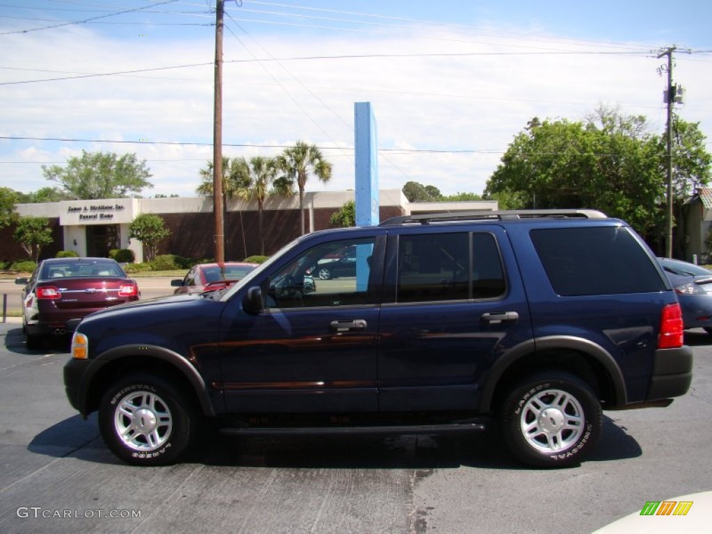 2003 Explorer XLS 4x4 - True Blue Metallic / Graphite Grey photo #5