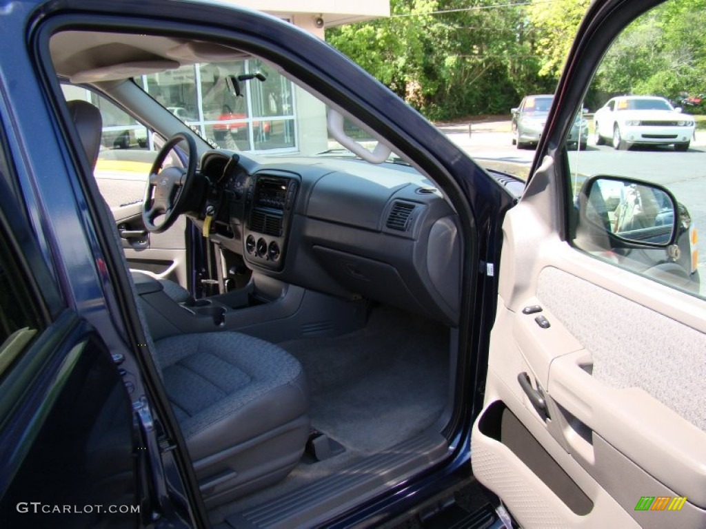 2003 Explorer XLS 4x4 - True Blue Metallic / Graphite Grey photo #13