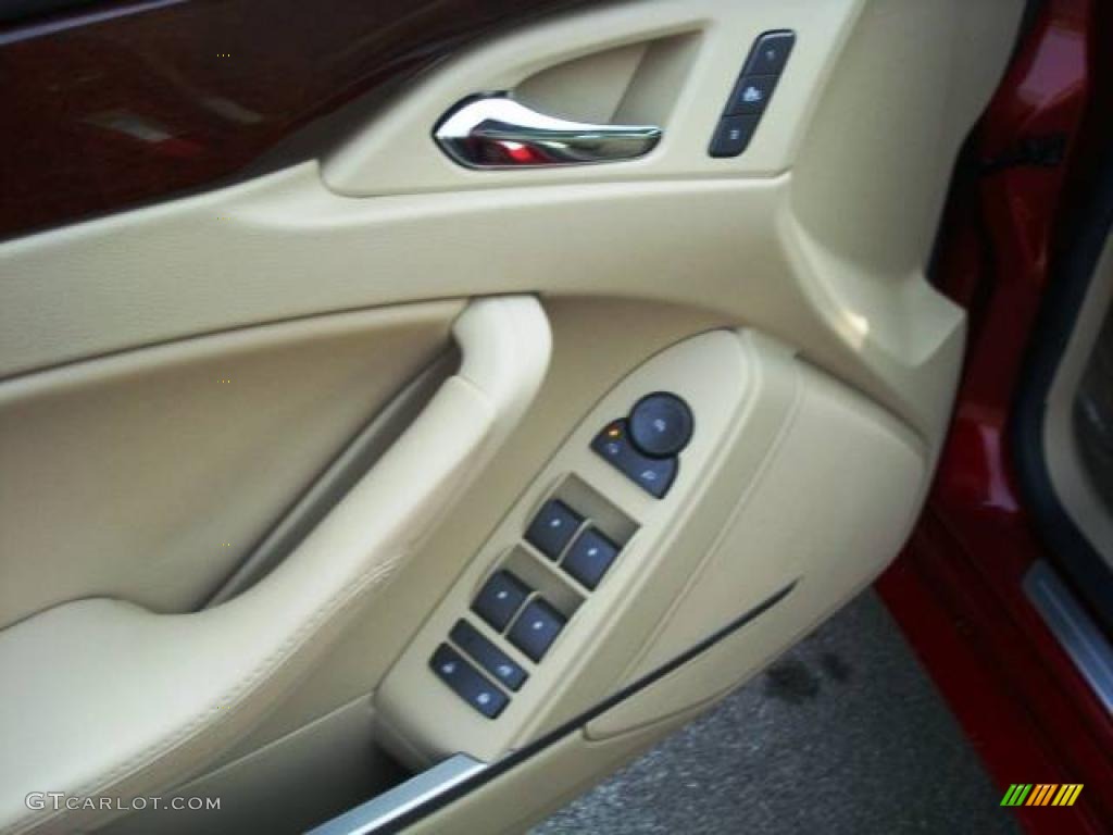 2009 CTS Sedan - Crystal Red / Cashmere/Cocoa photo #10