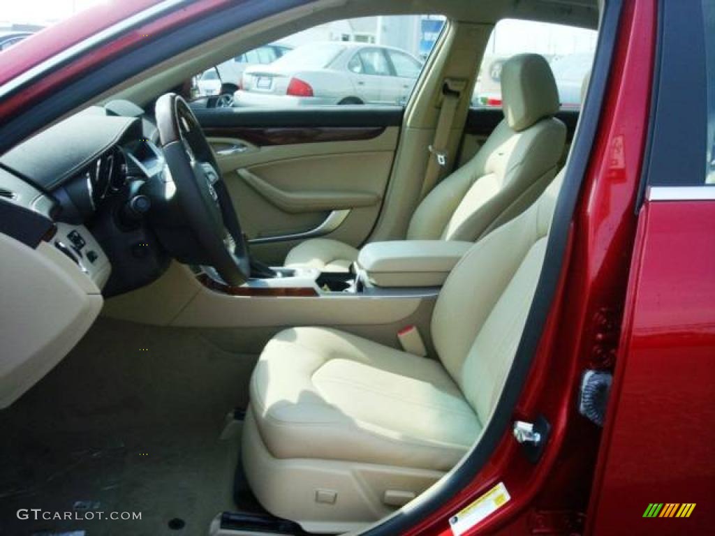 2009 CTS Sedan - Crystal Red / Cashmere/Cocoa photo #11