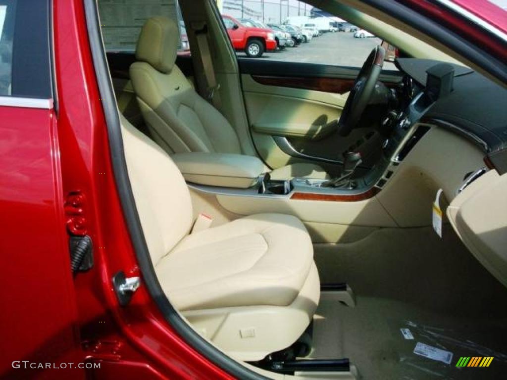 2009 CTS Sedan - Crystal Red / Cashmere/Cocoa photo #18