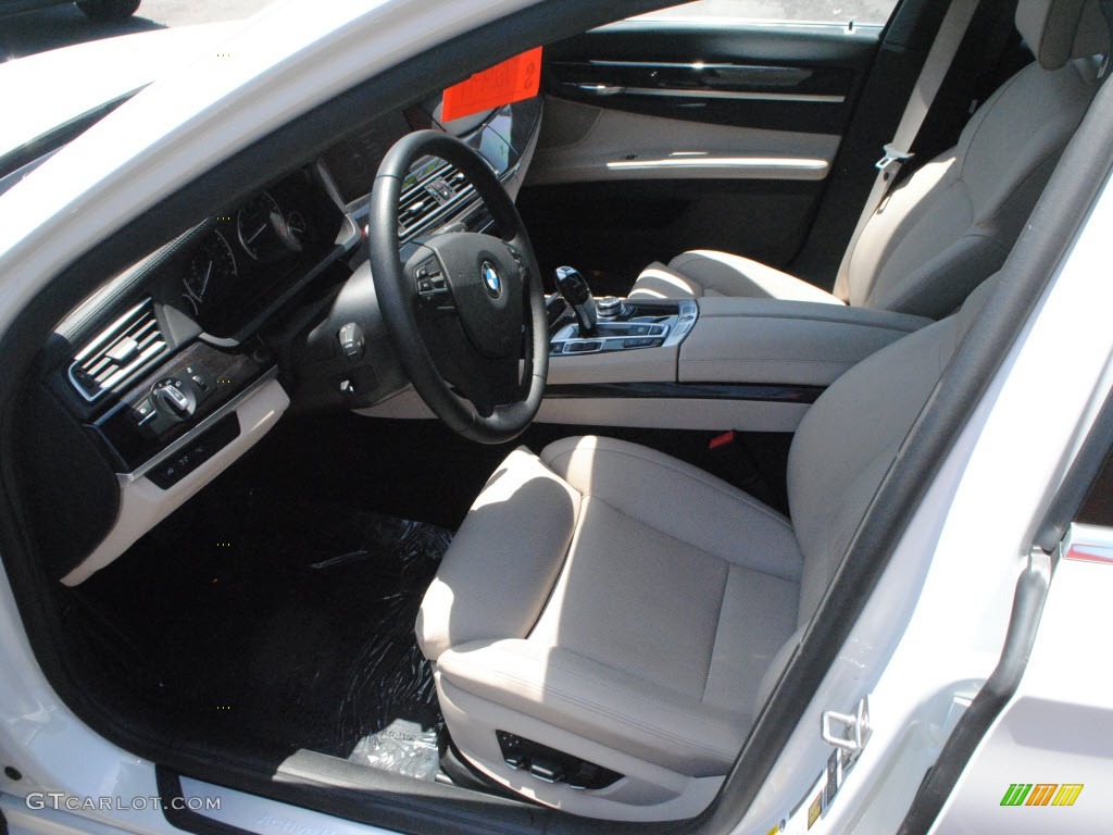Oyster/Black Interior 2011 BMW 7 Series ActiveHybrid 750Li Sedan Photo #66060384