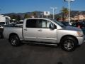 2007 Radiant Silver Nissan Titan LE Crew Cab 4x4  photo #3