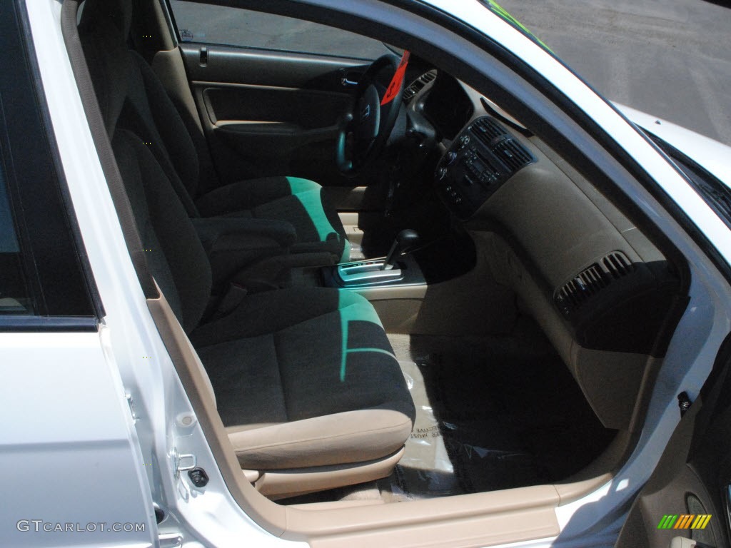 2003 Civic EX Sedan - Taffeta White / Ivory photo #5