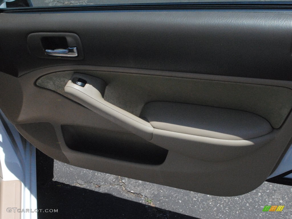 2003 Civic EX Sedan - Taffeta White / Ivory photo #7
