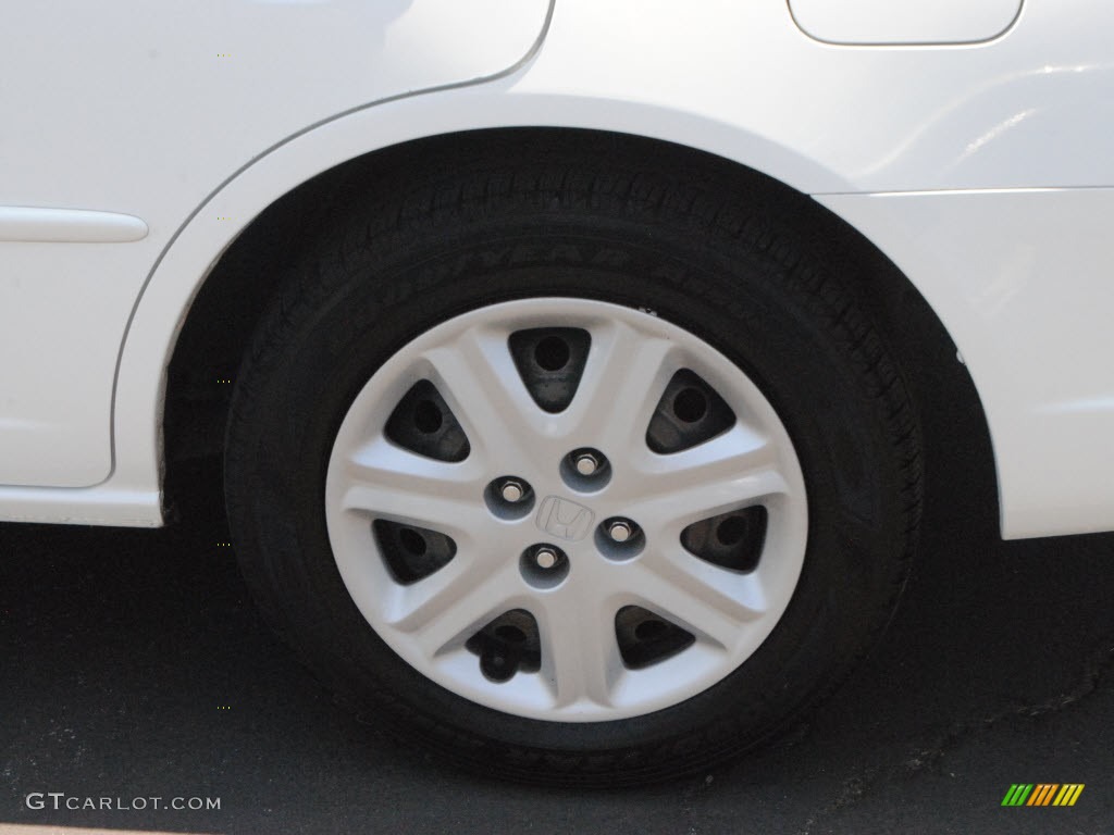 2003 Civic EX Sedan - Taffeta White / Ivory photo #14