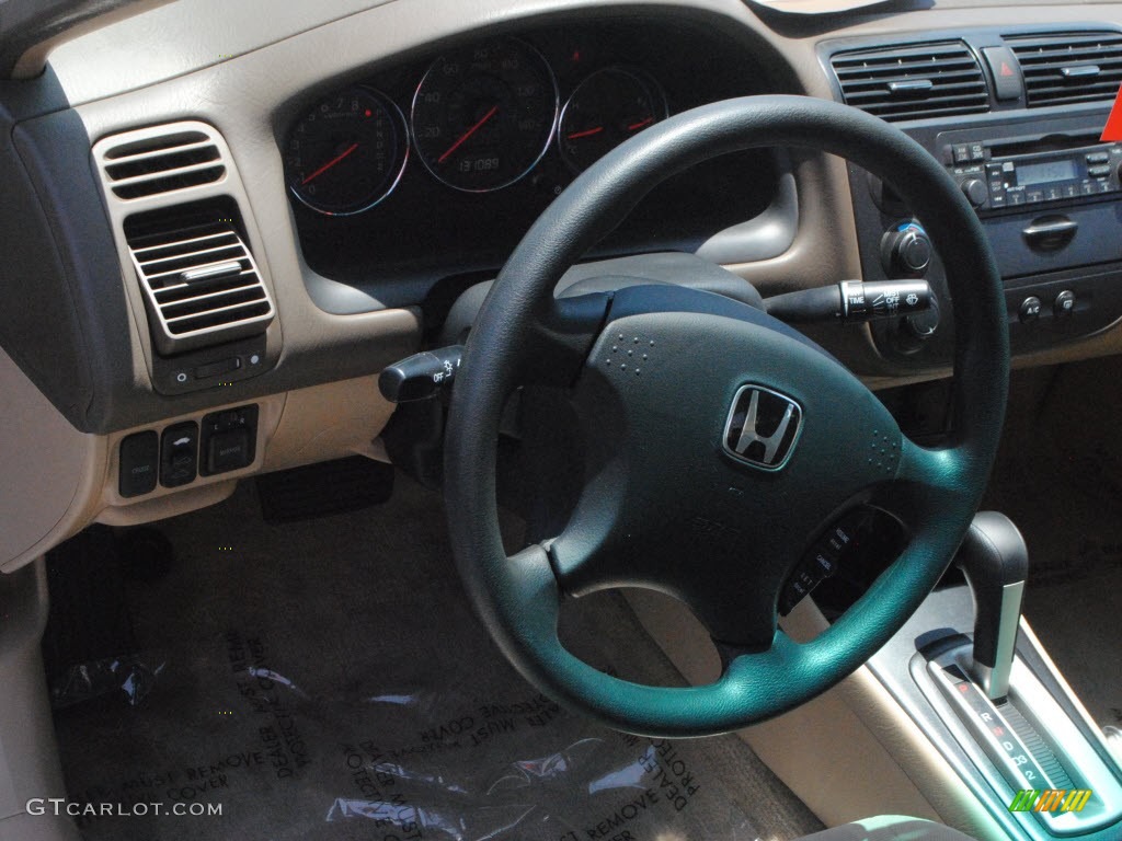 2003 Civic EX Sedan - Taffeta White / Ivory photo #19