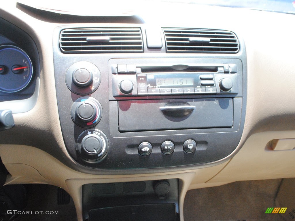 2003 Civic EX Sedan - Taffeta White / Ivory photo #25