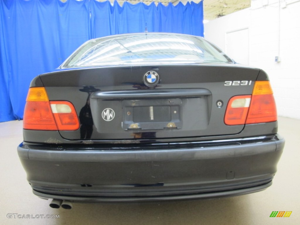 2000 3 Series 323i Sedan - Jet Black / Sand photo #8