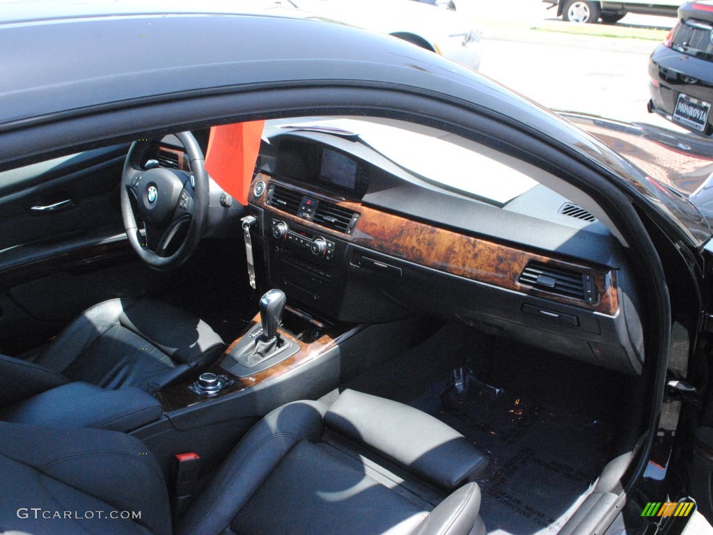 2009 3 Series 335i Coupe - Black Sapphire Metallic / Black photo #5