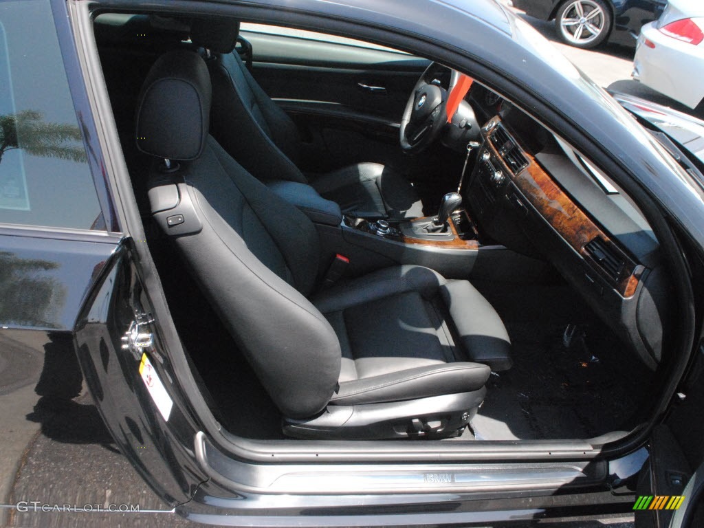 2009 3 Series 335i Coupe - Black Sapphire Metallic / Black photo #6