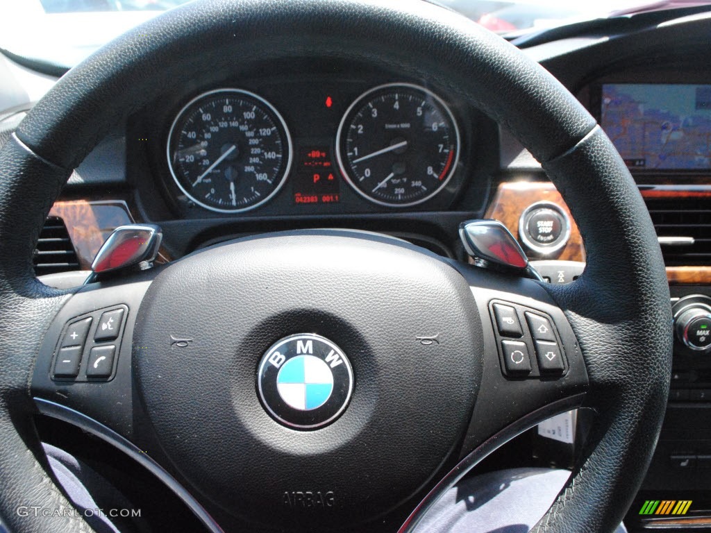 2009 3 Series 335i Coupe - Black Sapphire Metallic / Black photo #25