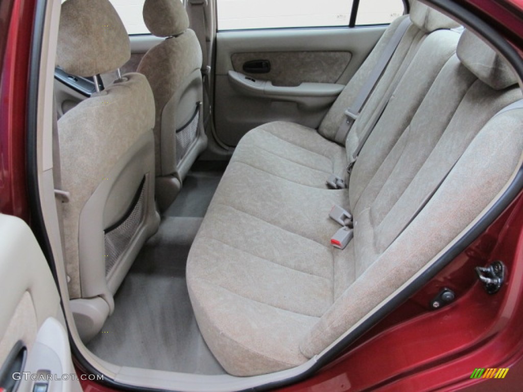 2001 Elantra GLS - Cardinal Red / Beige photo #19