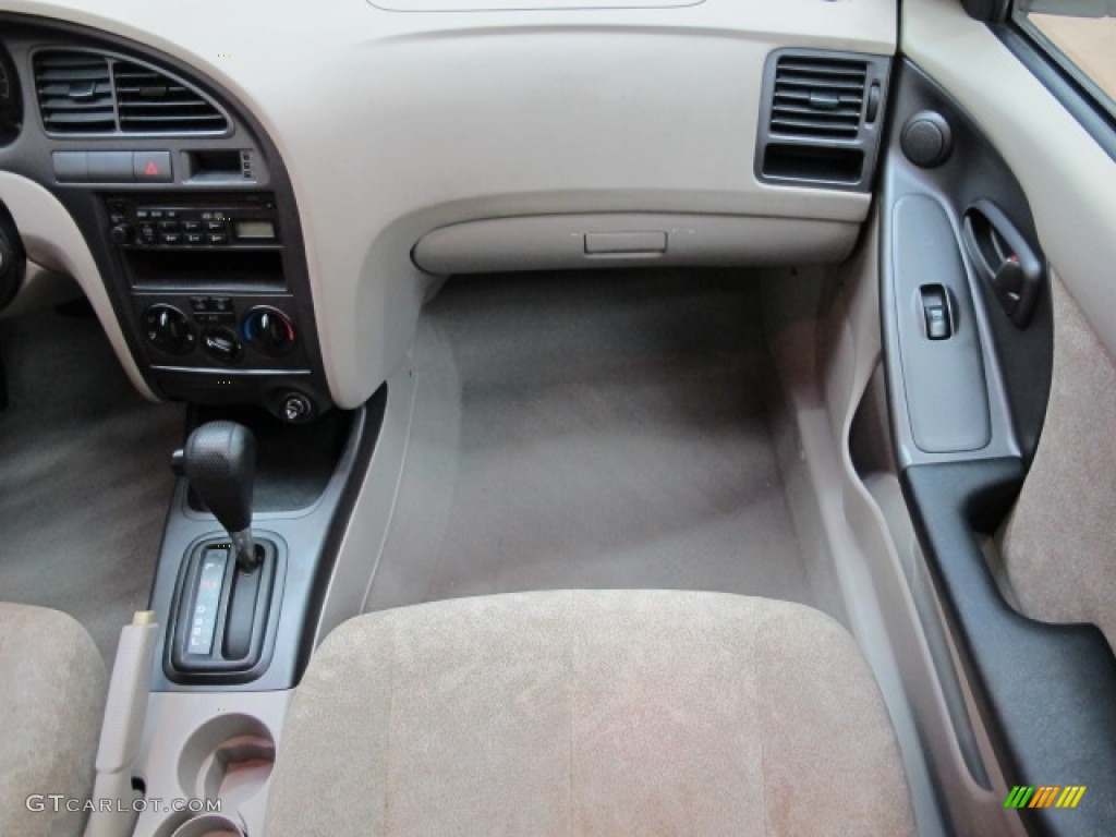 2001 Elantra GLS - Cardinal Red / Beige photo #26