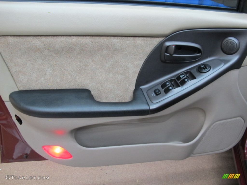 2001 Elantra GLS - Cardinal Red / Beige photo #35