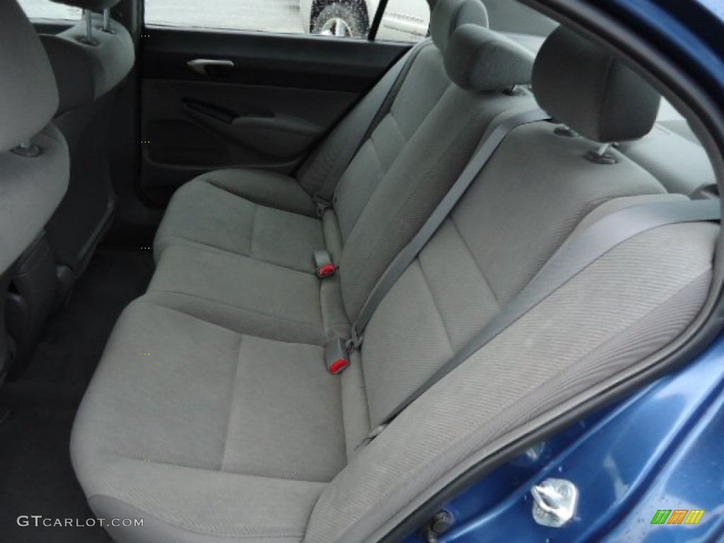 2009 Civic LX Sedan - Atomic Blue Metallic / Gray photo #11