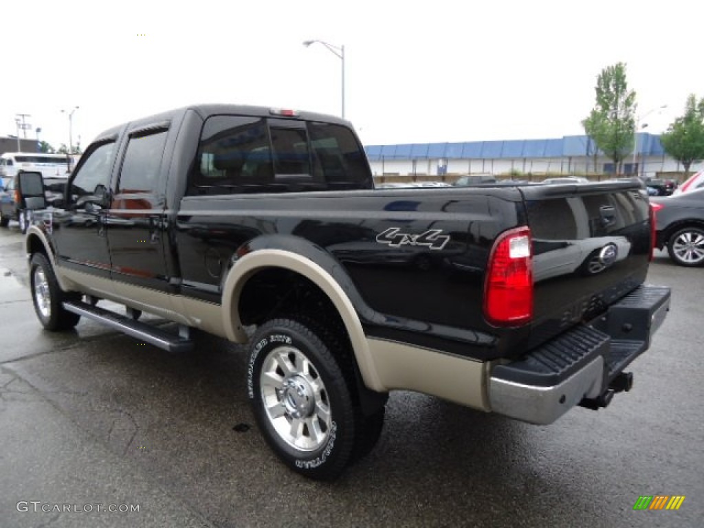 Black 2010 Ford F350 Super Duty Lariat Crew Cab 4x4 Exterior Photo #66063368