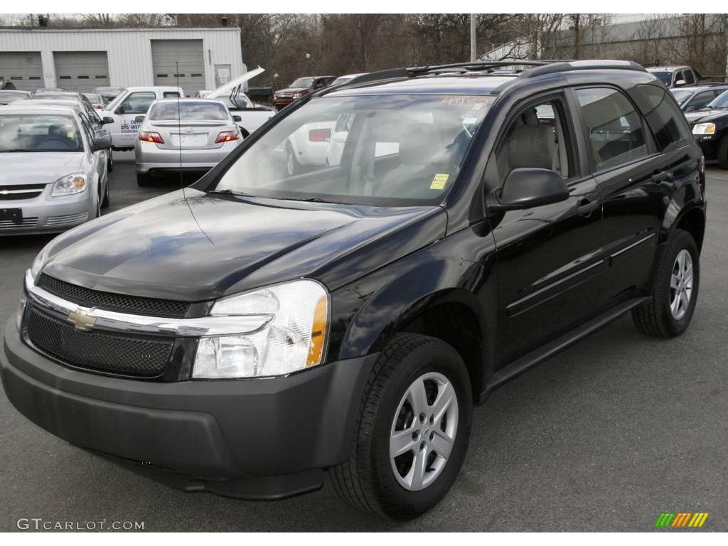 2005 Equinox LS AWD - Black / Light Gray photo #1