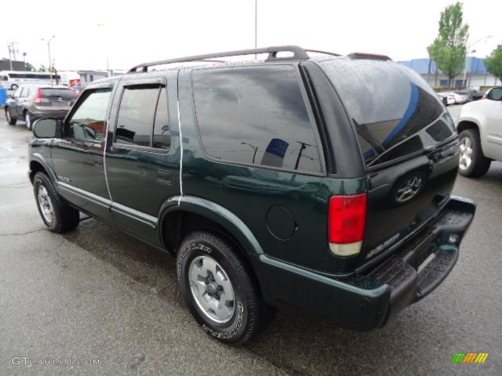 2002 Blazer LS 4x4 - Forest Green Metallic / Medium Gray photo #3