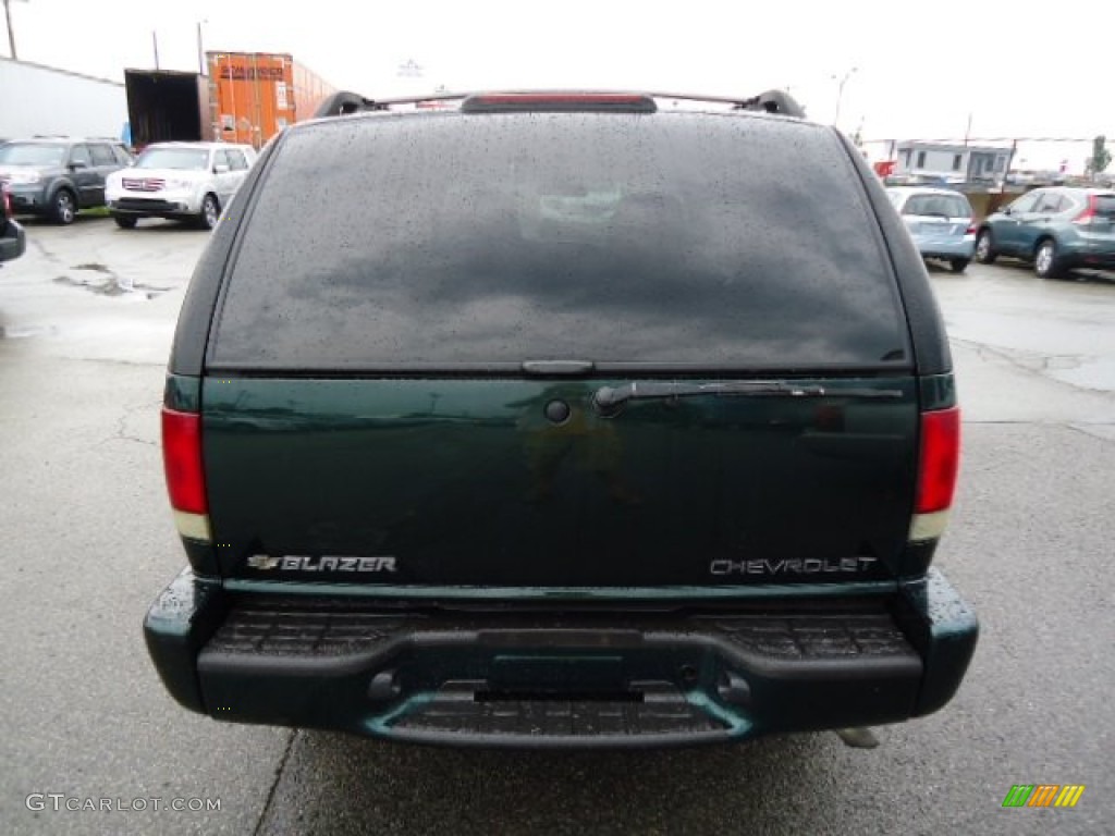 2002 Blazer LS 4x4 - Forest Green Metallic / Medium Gray photo #4