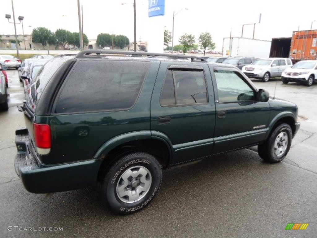2002 Blazer LS 4x4 - Forest Green Metallic / Medium Gray photo #5