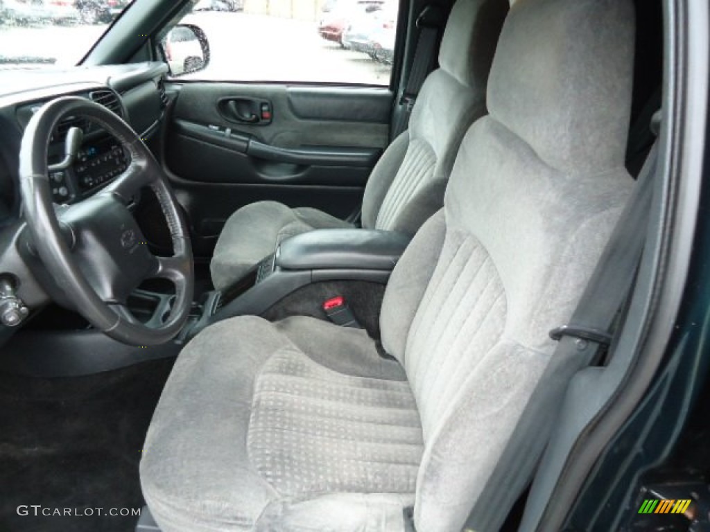 2002 Blazer LS 4x4 - Forest Green Metallic / Medium Gray photo #10