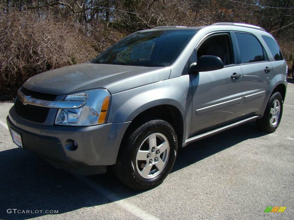 2005 Equinox LS - Dark Silver Metallic / Light Gray photo #1