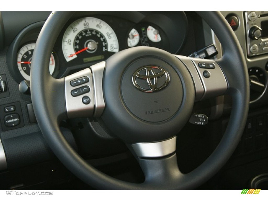 2012 Toyota FJ Cruiser 4WD Dark Charcoal Steering Wheel Photo #66066164