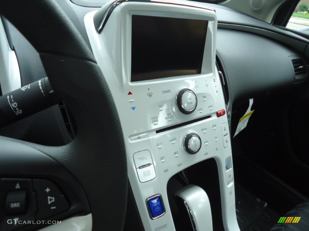 2012 Chevrolet Volt Hatchback Jet Black/Ceramic White Accents Dashboard Photo #66066599