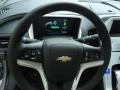 2012 Chevrolet Volt Jet Black/Ceramic White Accents Interior Steering Wheel Photo