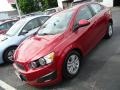 2012 Crystal Red Tintcoat Chevrolet Sonic LT Sedan  photo #1