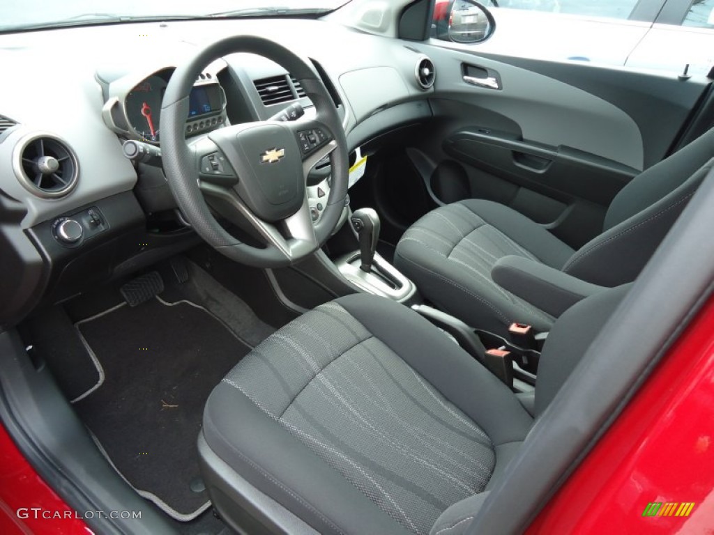 2012 Sonic LT Sedan - Crystal Red Tintcoat / Jet Black/Dark Titanium photo #7