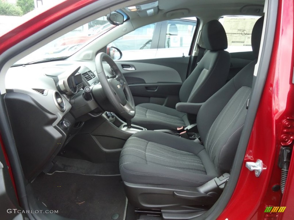 2012 Sonic LT Sedan - Crystal Red Tintcoat / Jet Black/Dark Titanium photo #8