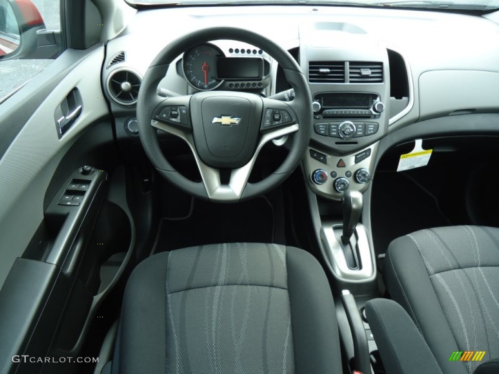 2012 Sonic LT Sedan - Crystal Red Tintcoat / Jet Black/Dark Titanium photo #13