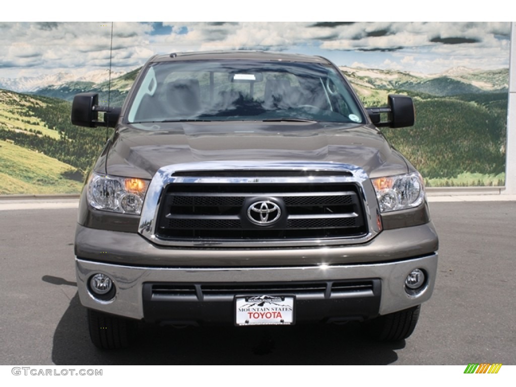 2012 Tundra SR5 Double Cab 4x4 - Pyrite Mica / Black photo #2