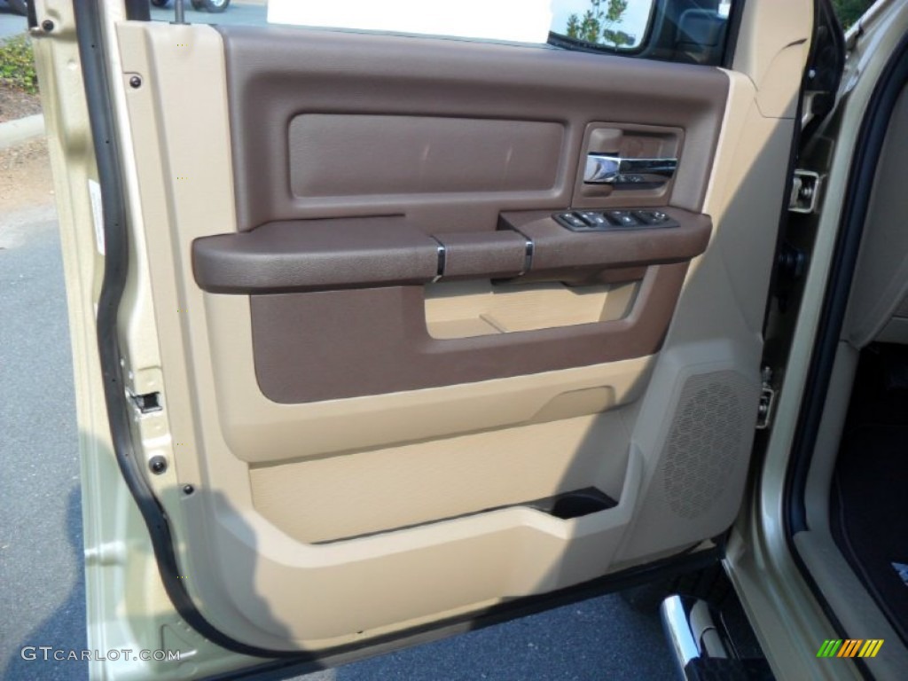 2011 Ram 1500 Big Horn Quad Cab 4x4 - White Gold / Light Pebble Beige/Bark Brown photo #9