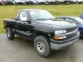 2001 Onyx Black Chevrolet Silverado 1500 LS Regular Cab 4x4  photo #3