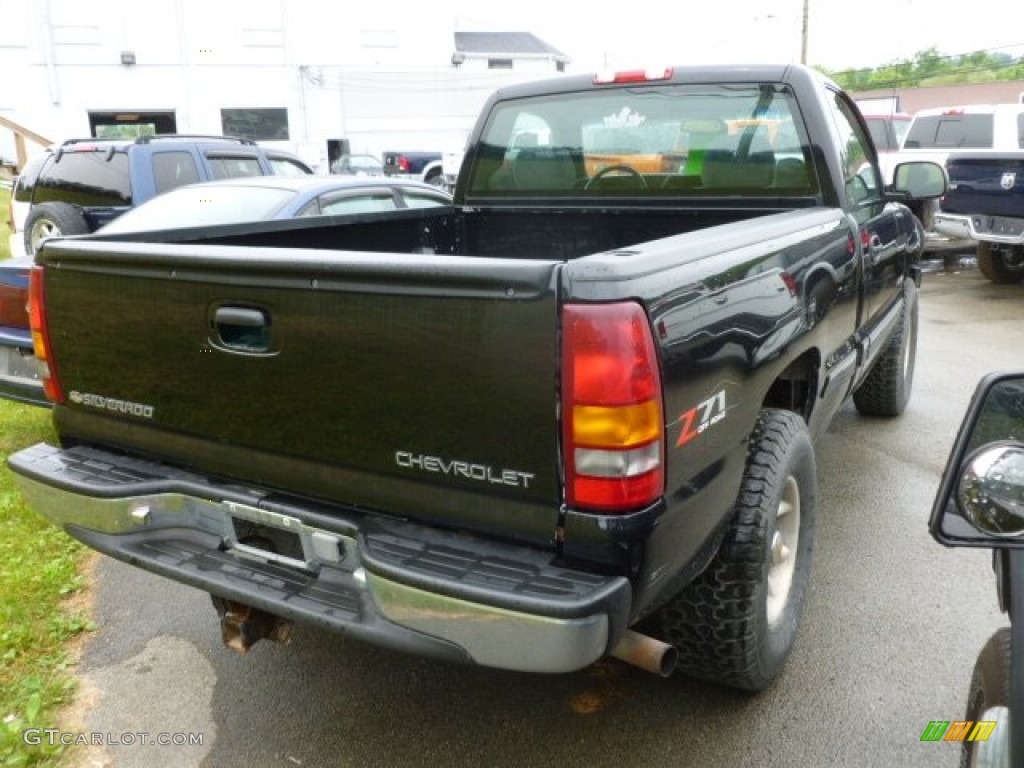 2001 Silverado 1500 LS Regular Cab 4x4 - Onyx Black / Graphite photo #8